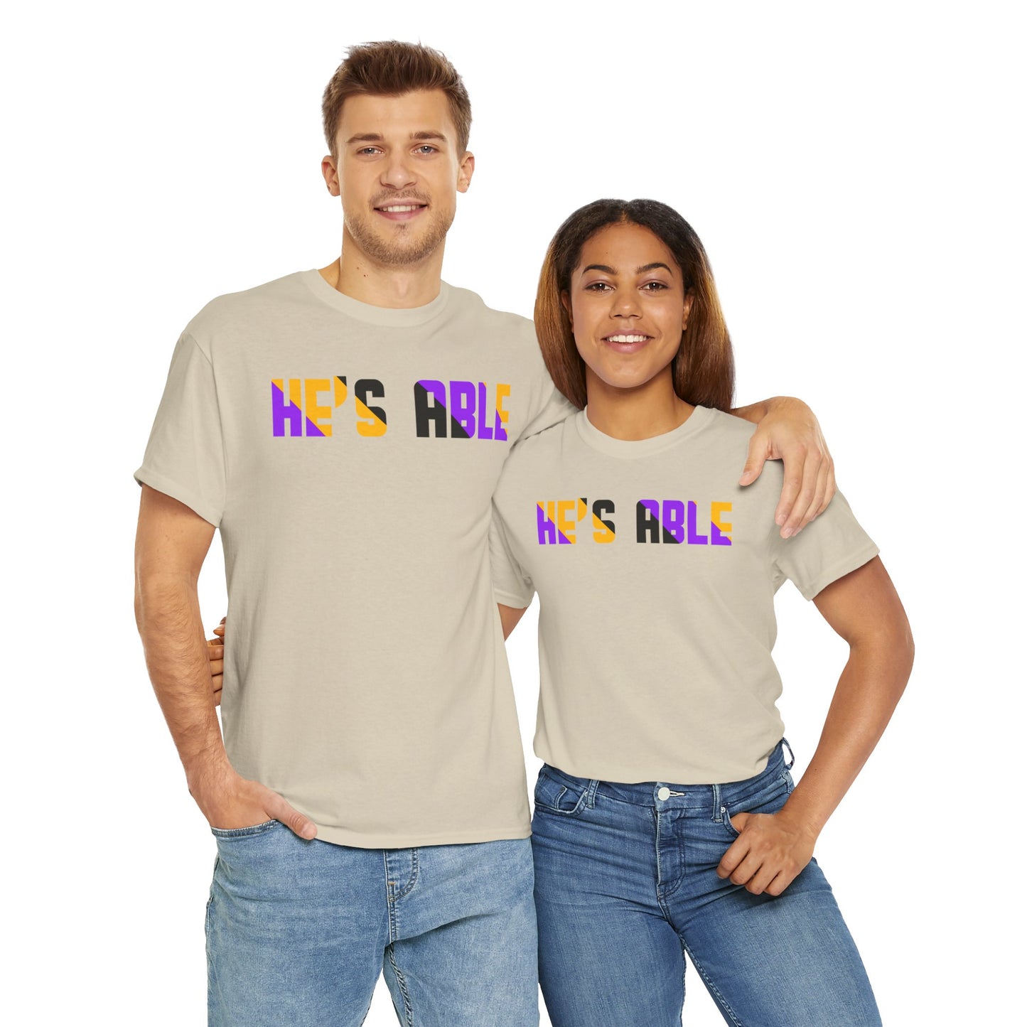 He's Able - Unisex Heavy Cotton Tee