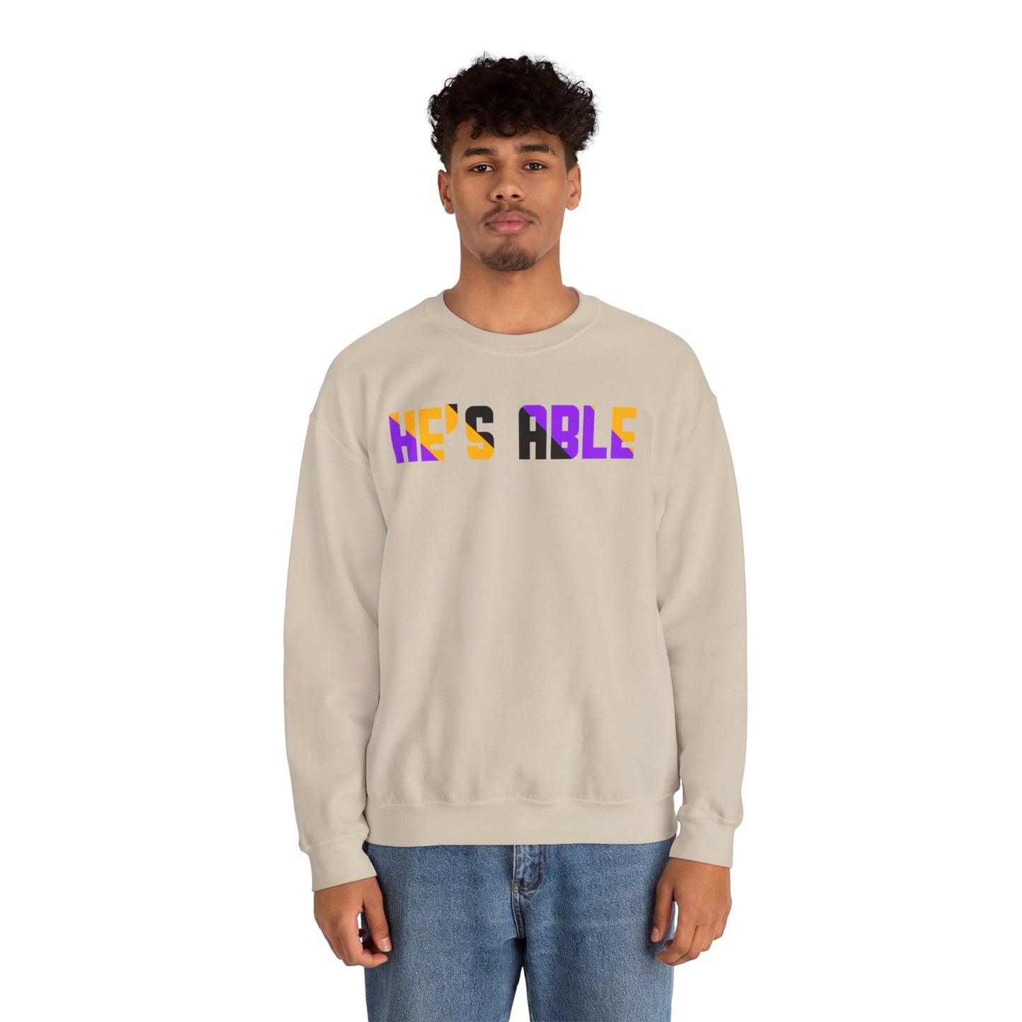 He's Able Unisex Heavy Blend™ Crewneck Sweatshirt