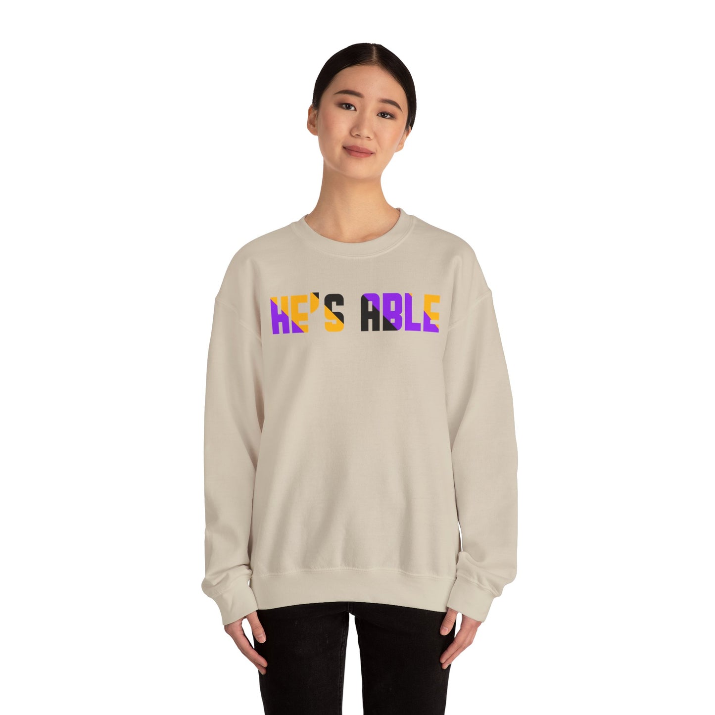 He's Able Unisex Heavy Blend™ Crewneck Sweatshirt